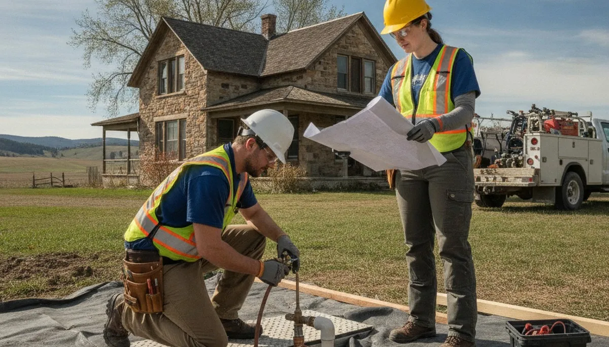 Plumber repairing a leak in Billings, MT for residential plumbing service