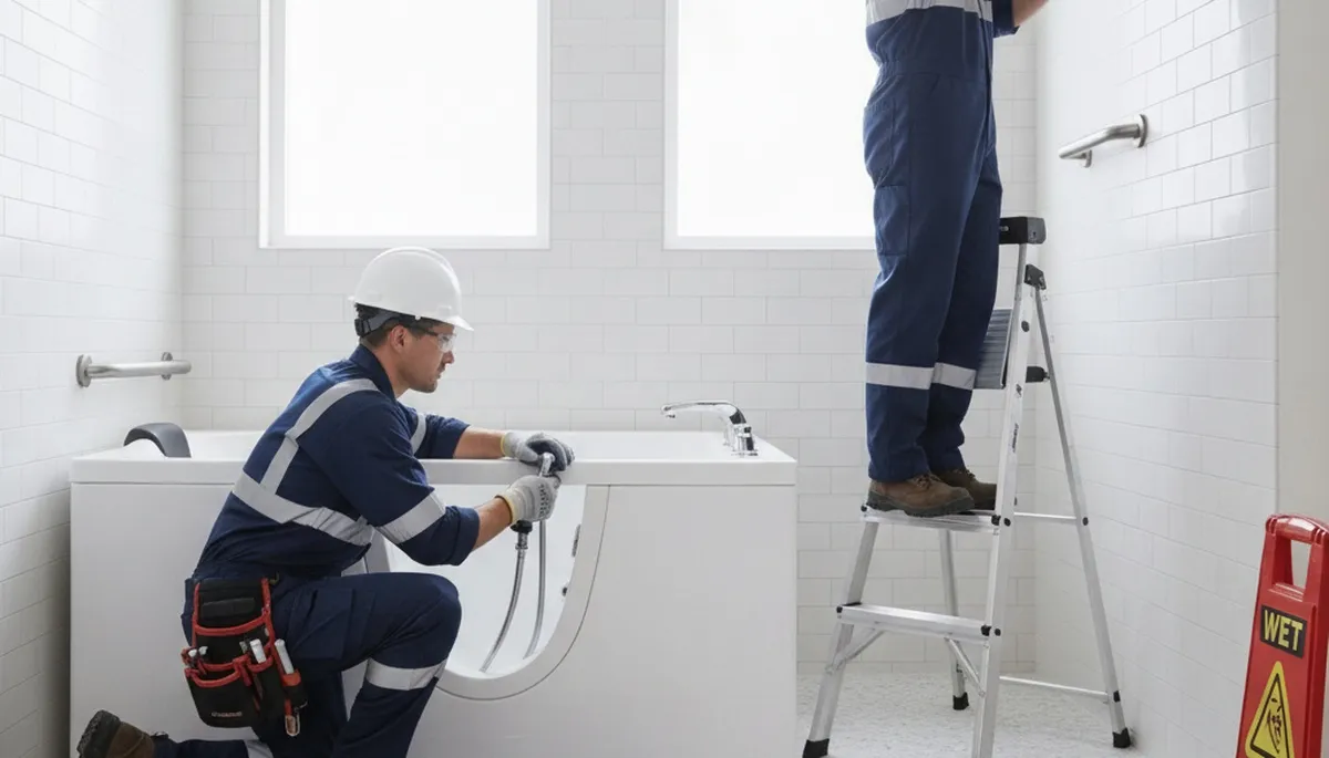 Walk-in tub installation by On Call Plumbers for Billings, MT homes with safe, accessible bathing